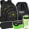 ZESTAW 5 el. Plecak CoolPack DRAFTER 28 L zielone wzory, QUAKE (F010750SET5CZ)
