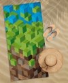 Ręcznik kąpielowy 70x140 GAME plażowy dla fana gry Minecraft (WZ.77)