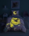 Pościel bawełniana świecąca FLUO Piesek Pomeranian Szpic 140 x 200 cm komplet pościeli (5411A)