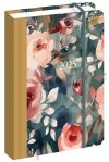 Kalendarz książkowy A5 WILD ROSE Kwiaty 384 strony 2025 (58431)