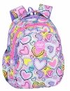 Plecak wczesnoszkolny CoolPack JERRY 21 L serca, PASTEL HEARTS (F029832)