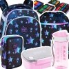 ZESTAW 5 el. Tornister Plecak CoolPack TURTLE  25 L gwiazdy, STAR NIGHT (F015830SET5CZ)