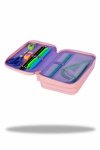 Piórnik CoolPack potrójny z wyposażeniem JUMPER 3 pomarańczowe ombre, GRADIENT BERRY (E67506)