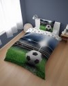 Pościel bawełniana FOOTBALL Piłka nożna 140 x 200 cm komplet pościeli (5155A)