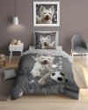 Pościel świecąca w ciemności DOG PIESEK 160 x 200 cm komplet pościeli (5205)