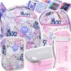 ZESTAW 5 el. Tornister Plecak CoolPack TURTLE  25 L króliczki, WHITE BUNNY (F015833SET5CZ)