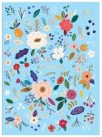 Zeszyt A4 60 kartek w kratkę Soft Touch GARDEN Kwiaty mix (26867)