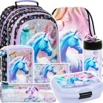 ZESTAW 7 el. Plecak szkolny UNICORN Jednorożec (PL15BJR15SET7CZ)