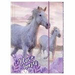 Teczka rysunkowa A4 z gumką HORSES Konie (TGA4KO25)