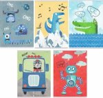 5x Zeszyt A5 16 kartek w kolorową linię BOY (400181856SET5CZ)