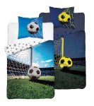 Pościel świecąca w ciemności FOOTBALL Piłka nożna 140 x 200 cm (5413A)
