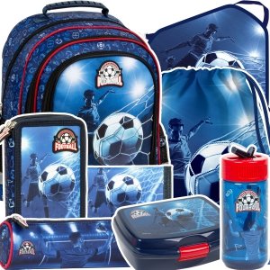 ZESTAW 8 el. Plecak szkolny FOOTBALL Piłka nożna (PL15BPI19SET8CZ)