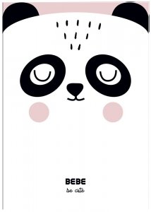 Zeszyt A4 w kratkę 32 kartki  BB Friends GIRLS Panda (28618)