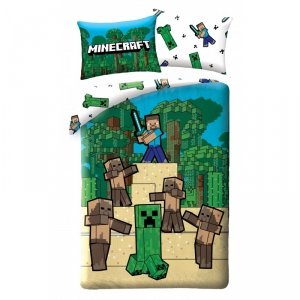 Komplet pościeli pościel Minecraft 140 x 200 cm (MNC-325BL)