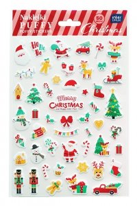 Naklejki wypukłe świąteczne CHRISTMAS BOŻE NARODZENIE 50 szt (56871)