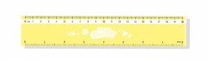Linijka plastikowa 20 cm PASTEL żółta (82923PTR)