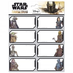 NALEPKI NAKLEJKI NA ZESZYTY THE MANDALORIAN 16 SZTUK (ELE0275)