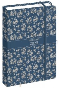 Kalendarz książkowy A5 FLORAL Kwiaty 384 strony 2025 (58400)