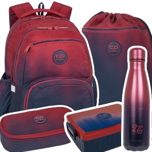 ZESTAW 5 el. Plecak CoolPack PICK  23 L granatowe ombre, GRADIENT COSTA (F099758SET5CZ)