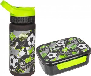 Zestaw bidon i śniadaniówka CoolPack BIBBY piłka nożna, LET`S GOL (Z08674+Z18674)