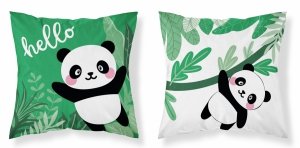 Poszewka na poduszkę MAYA MOO Panda 40 x 40 cm zielona (PSBA_26A)