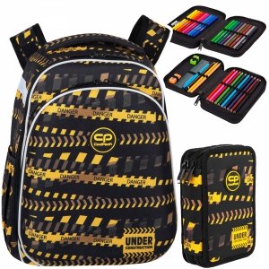 ZESTAW 2 el. Tornister Plecak CoolPack TURTLE  25 L strefa robót, DON`T DO IT (F015825SET2CZ)
