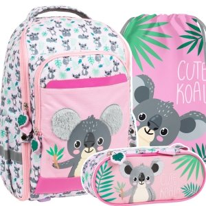 ZESTAW 3 el. Plecak szkolny CUTE KOALA Misie (PLSZKOA10SET3CZ)