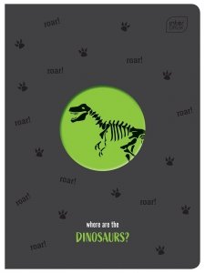 Zeszyt A5 w kratkę 16 kartek SHAPE DINOZAUR (21053)