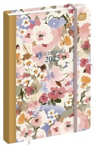 Kalendarz książkowy A5 BLOOM Kwiaty 192 strony 2025 (58462)