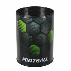 Skarbonka metalowa okrągła FOOTBALL Piłka nożna Starpak (536848)