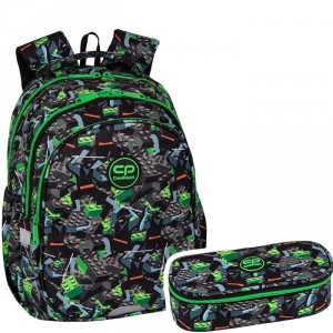 ZESTAW 2 el. Plecak wczesnoszkolny CoolPack JERRY 21 L klocki, KIDS FROM THE BLOCK (F029823SET2CZ)