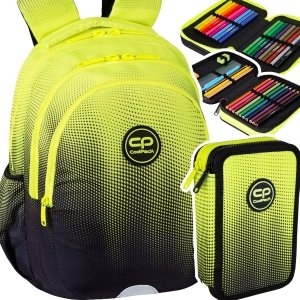 ZESTAW 2 el. Plecak wczesnoszkolny CoolPack JERRY 21 L żółte ombre, GRADIENT LEMON (E29510SET2CZ)