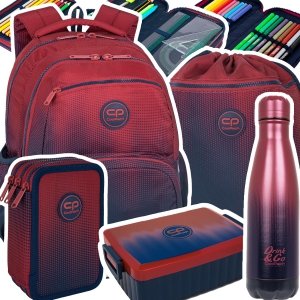 ZESTAW 5 el. Plecak CoolPack PICK  23 L granatowe ombre, GRADIENT COSTA (F099758SET5CZ)