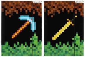 2x Teczka rysunkowa A4 z gumką GAME Minecraft MIECZ KILOF (470869SET2CZ)