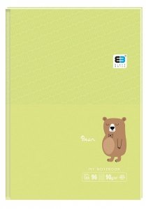 Brulion notes A6 96 kartek w kratkę BEAR niedźwiedź B&B Kids (61281)