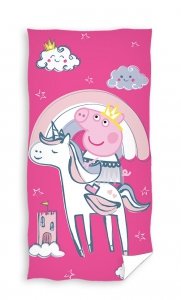 Ręcznik plażowy kąpielowy ŚWINKA PEPPA 70 x 140 cm (PP223018)