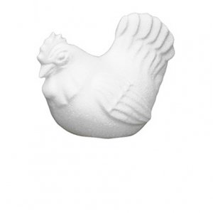 Kura kurczak kurka wielkanocna styropianowa 14 x 9 cm (403146)