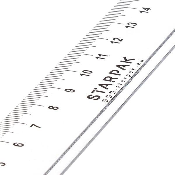 Linijka transparentna 20 cm, STARPAK (447743)