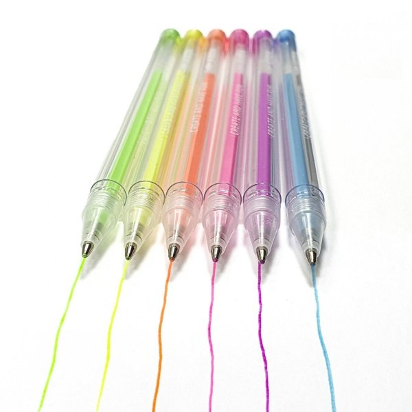 Długopisy pastelowe 6 kolorów KIDEA (DP6KA)