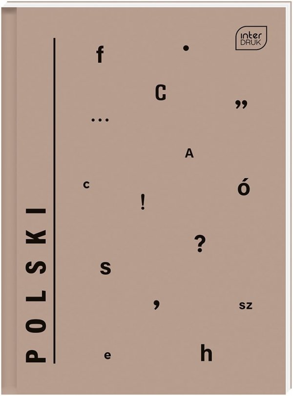 Brulion A5 80 kartek w kratkę twarda oprawa JĘZYK POLSKI (32462)