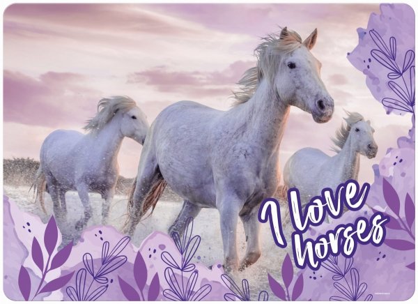 Podkładka laminowana KONIE I LOVE HORSES (PLAKO25)