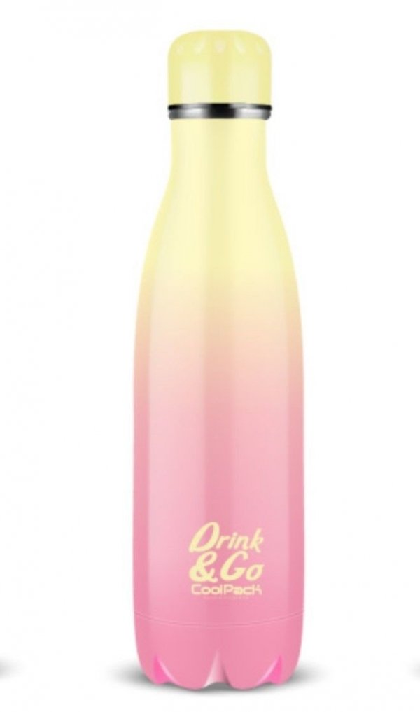 Zestaw bidon i śniadaniówka Drink&amp;Go butelka termiczna CoolPack 500ml pastelowe ombre, GRADIENT PEACH (Z04514+Z07514)