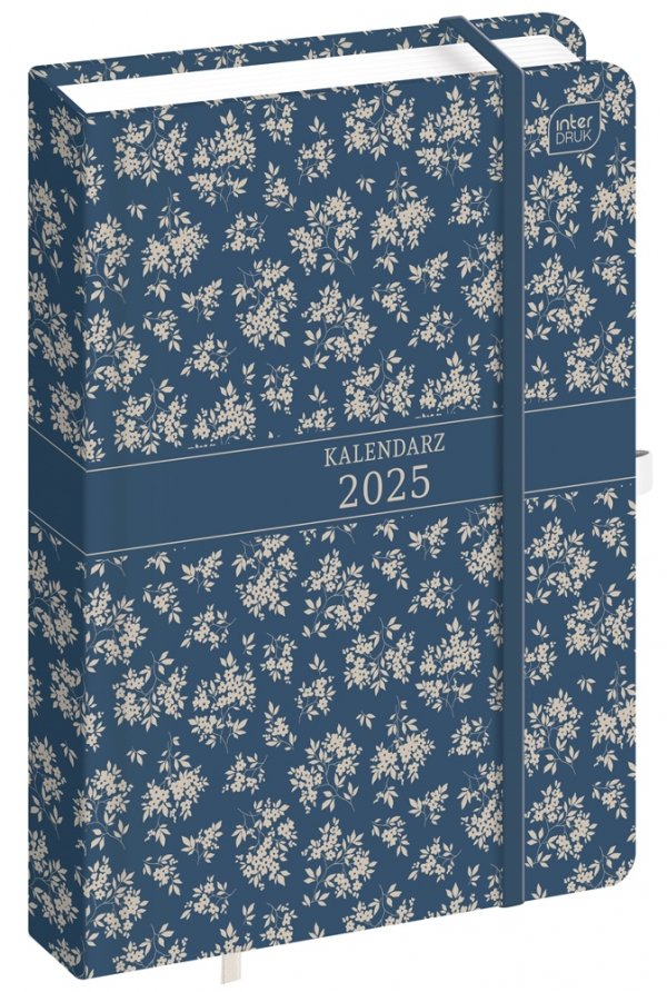 Kalendarz książkowy A5 FLORAL Kwiaty 384 strony 2025 (58400)