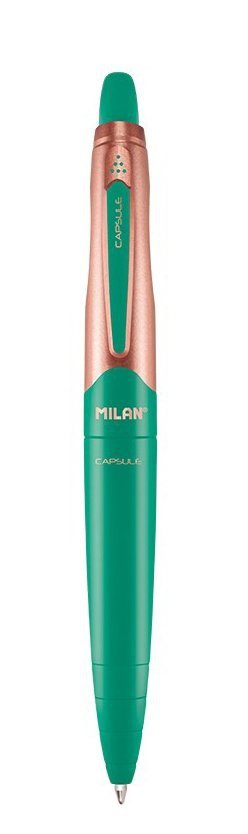 Długopis MILAN CAPSULE Copper GREEN, niebieski wkład (1765809120)