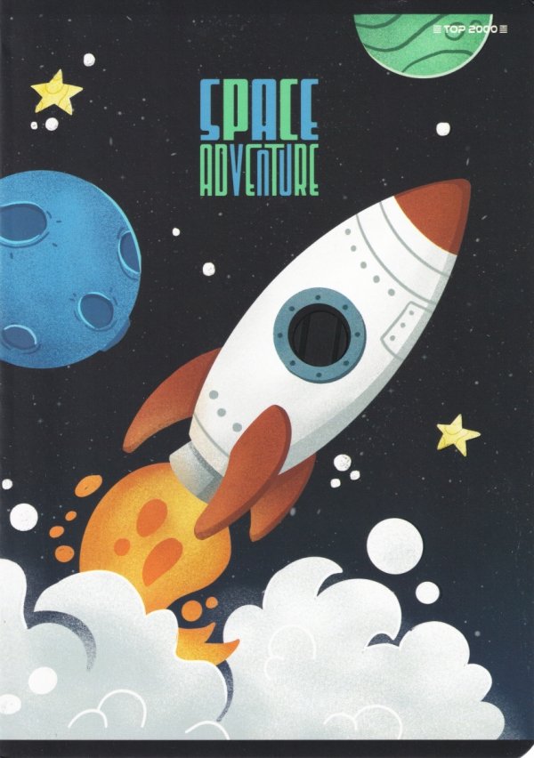Zeszyt A5 w kratkę 16 kartek SPACE ADVENTURE mix (400182341)