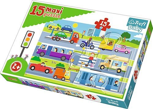 TREFL Puzzle 15 Maxi Pojazdy miejskie (14279)