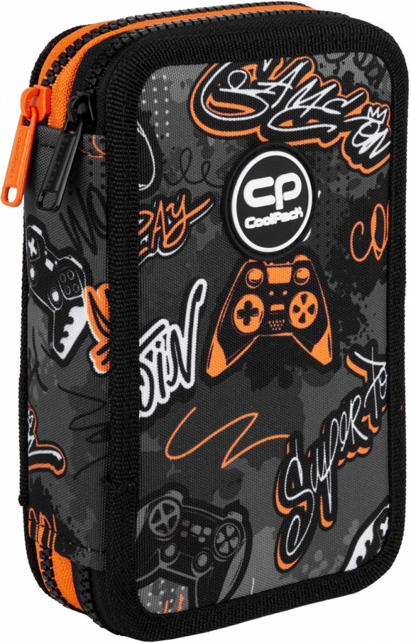 Piórnik CoolPack dwukomorowy z wyposażeniem JUMPER 2 pady, GAMER (F066827)