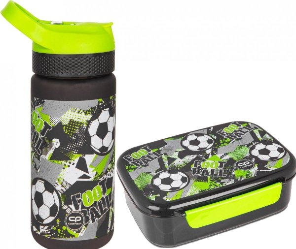 Zestaw bidon i śniadaniówka CoolPack BIBBY piłka nożna, LET`S GOL (Z08674+Z18674)