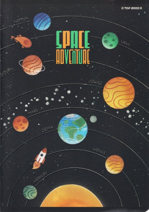 5x Zeszyt A5 w kratkę 32 kartki SPACE ADVENTURE (400182344SET5CZ)