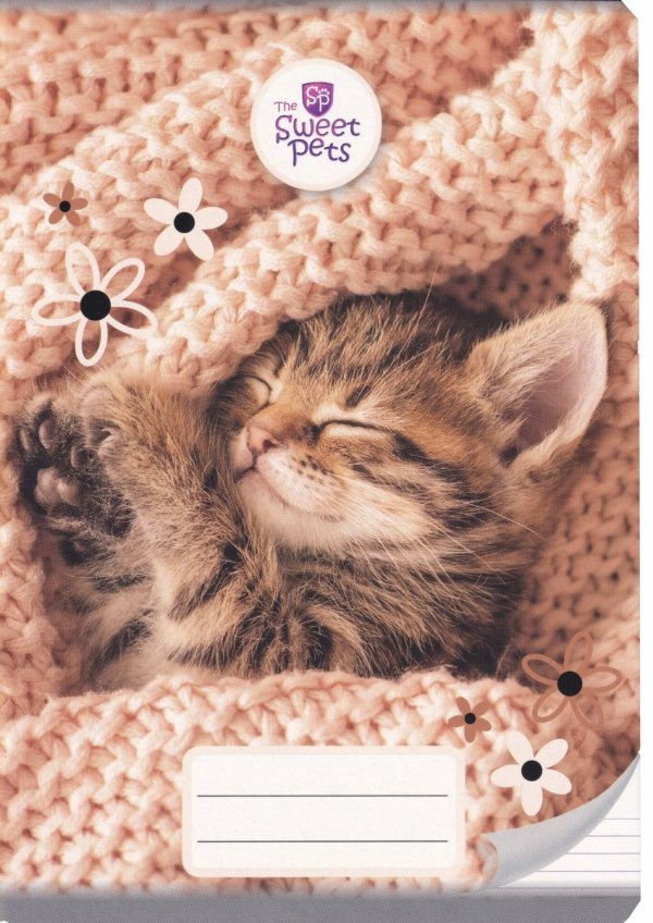 4x Zeszyt A5 w linię 32 kartki THE SWEET PETS KOTEK PIESEK (112600SET4CZ)